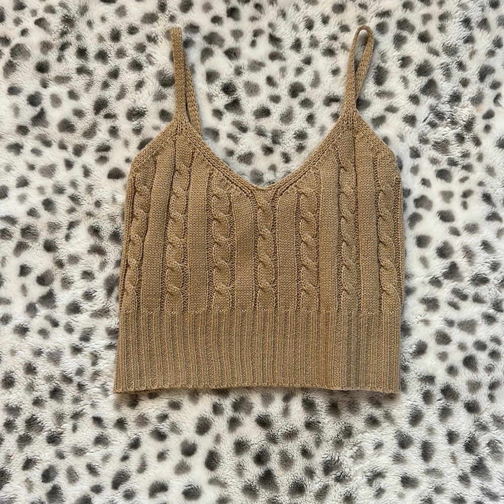 A tan tank top from SHEIN xs